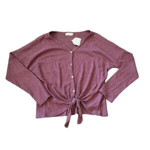 NWT - Altar'd State thermal Shirt, size Medium, Mauve/Pink